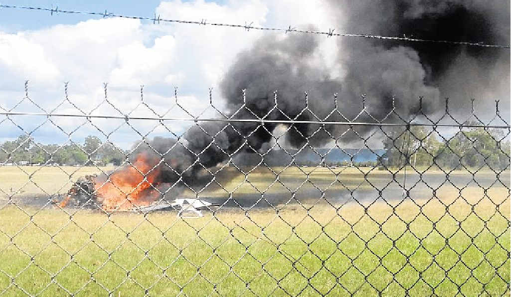 FLIGHT TRAGEDY: The scene from the air. Channel 9 FLIGHT TRAGEDY: The scene from the air. Channel 9